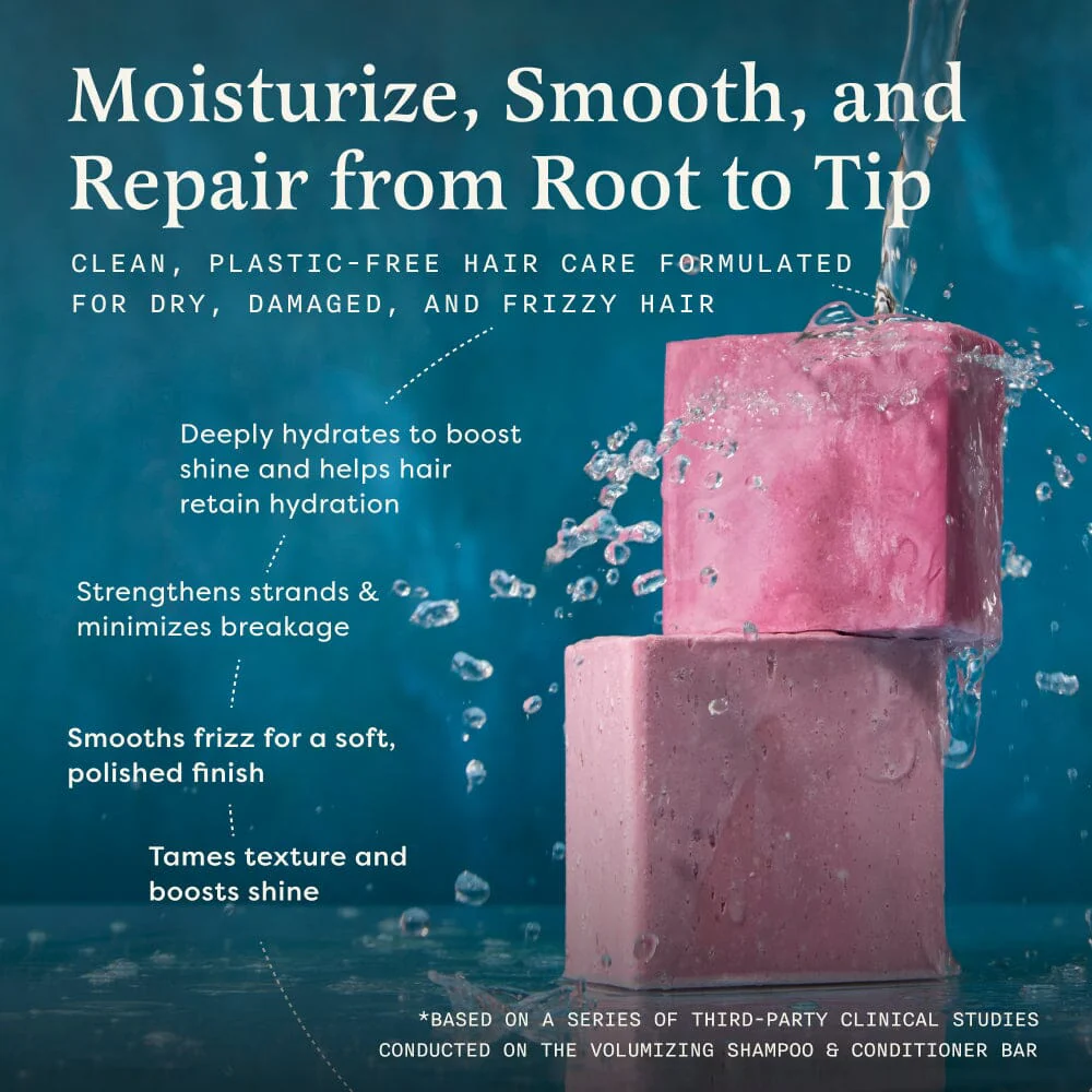 Shampoo and Conditioner for Moisture & Strength + Includes Free Soap Dish - Image 2